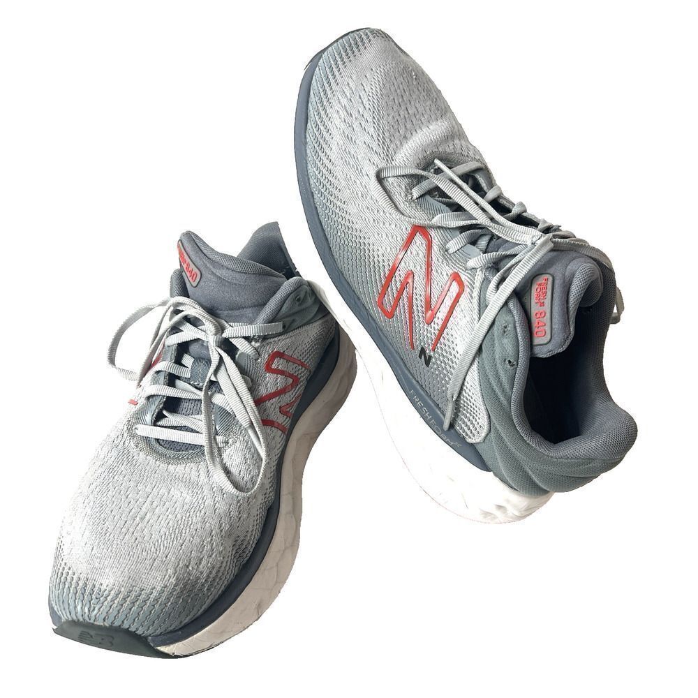 New Balance Fresh Foam X 840 Athletic Shoe Men Sz 10.5 (4E) Gray Sneaker Low Top